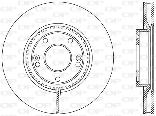 OPEN PARTS Тормозной диск BDA2477.20